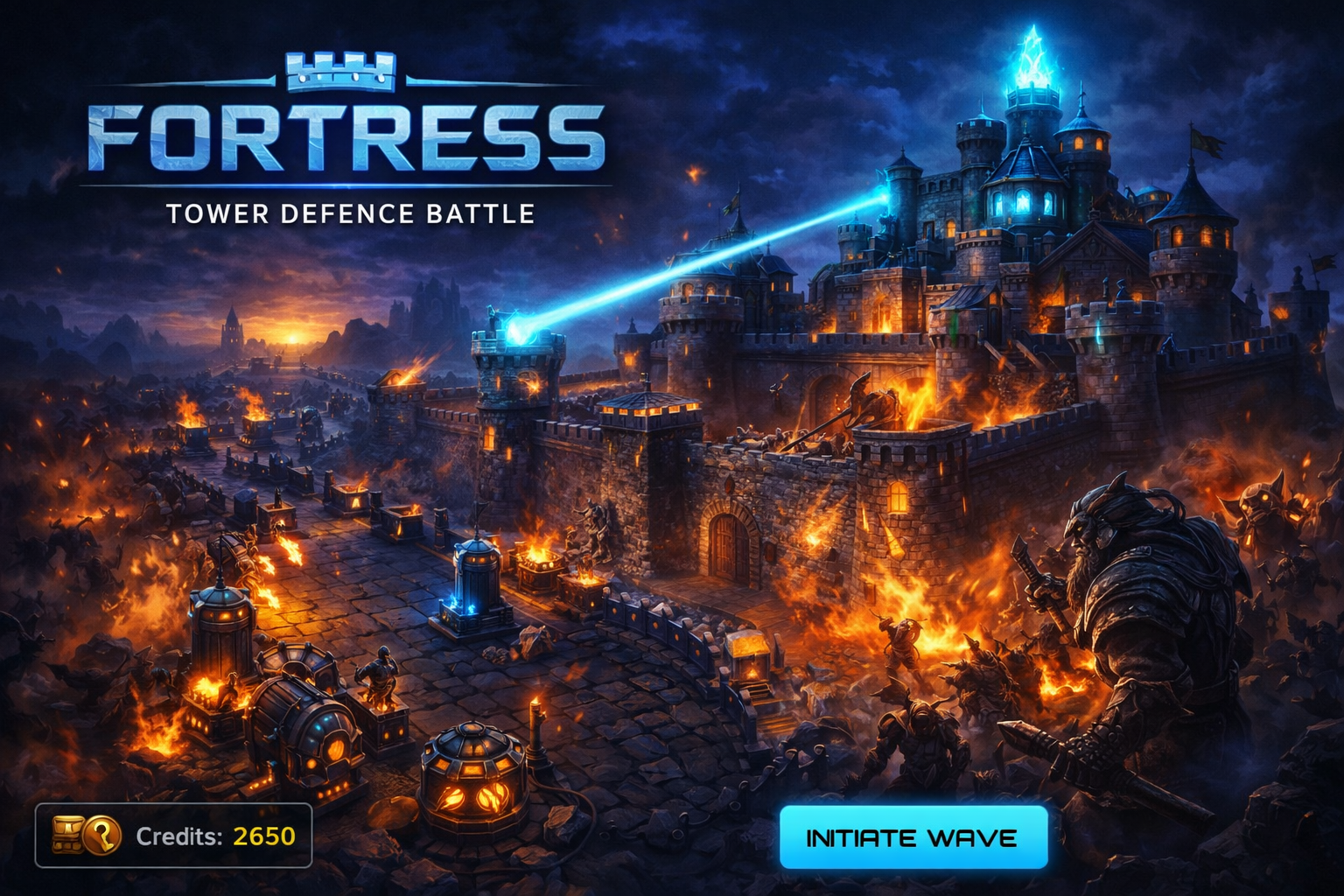 Fortress tower defence marketing image